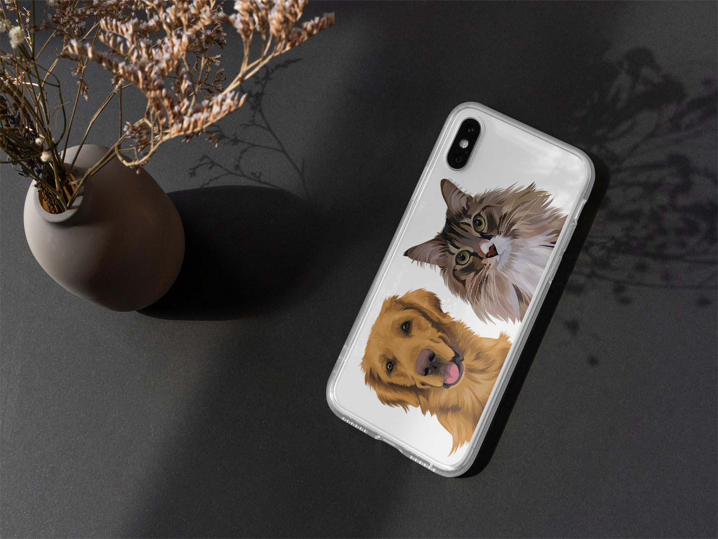 Custom Pet Portrait Phone Case - Available for Samsung & iPhone