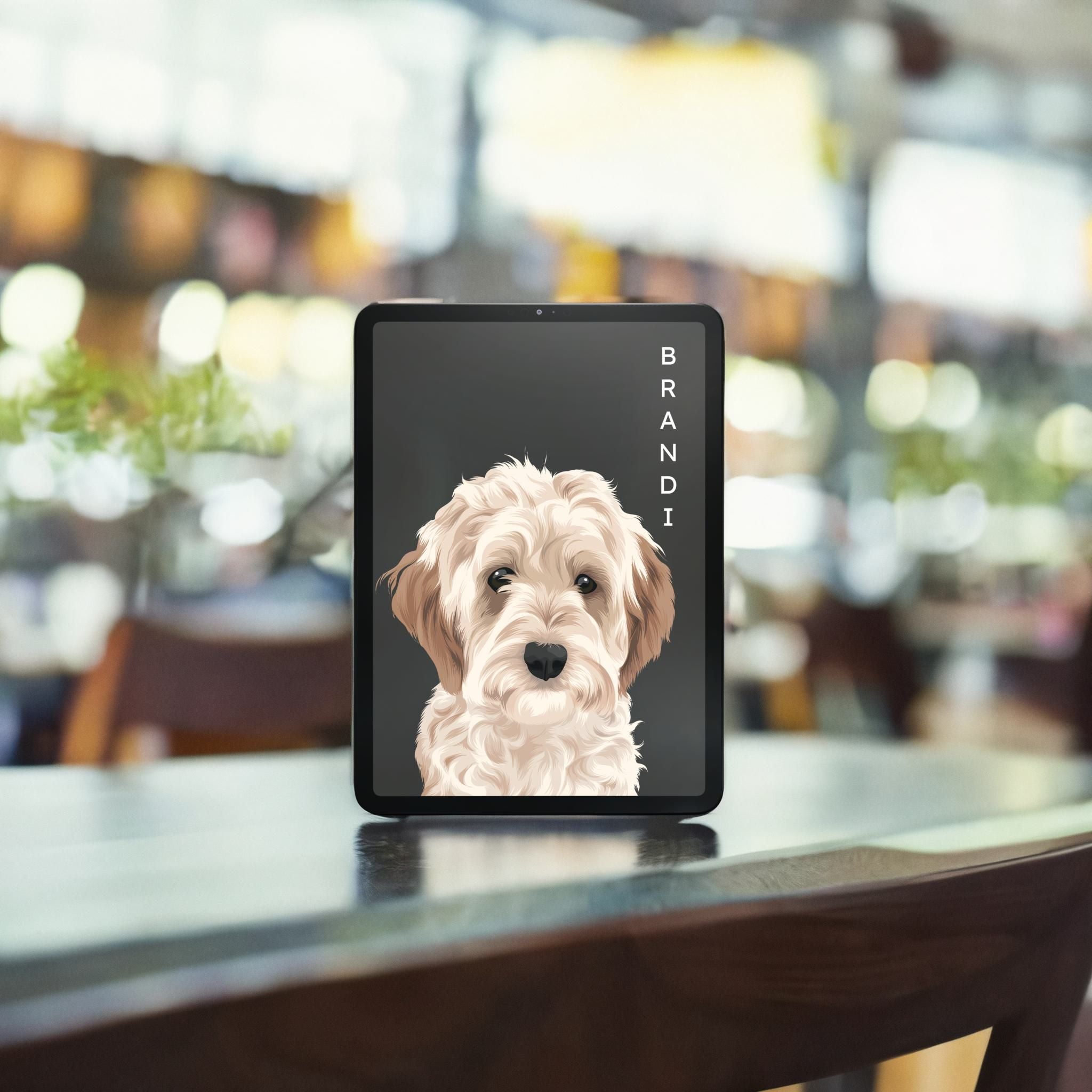 Custom Portrait, offers A Personalized Digital Drawing of People, Pets, and Places